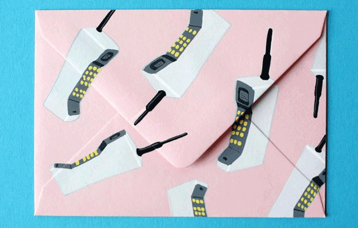 校園清新信紙信封設計制作  第4張