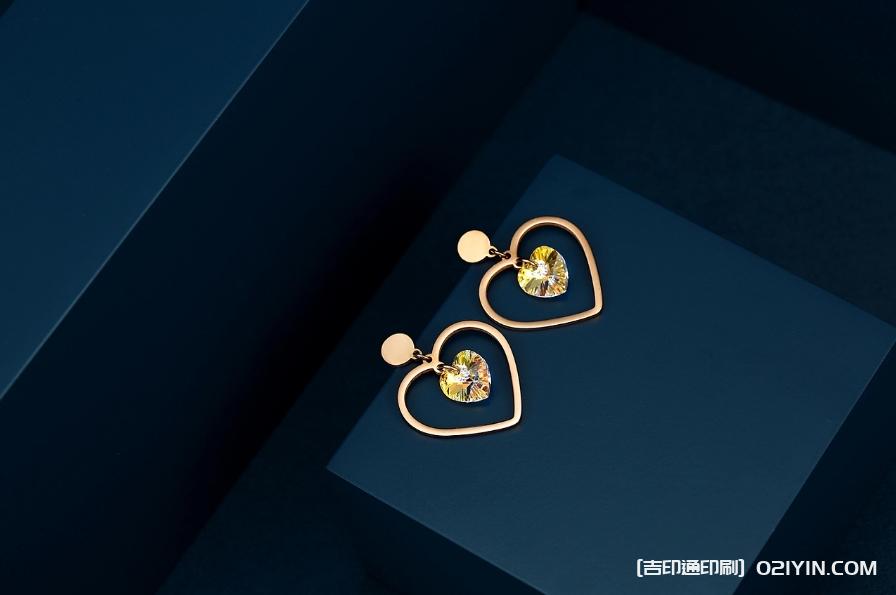 奢華藍底首飾禮盒設計制作源頭廠家  第6張